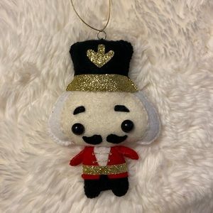 Nutcracker handmade felt ornament